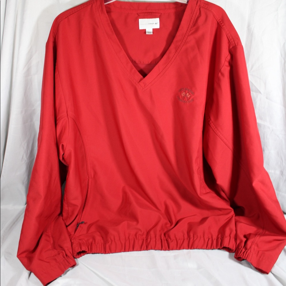 red wind breaker